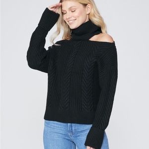 NWT PAIGE Lorilee Sweater - Black XXS
